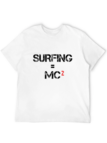 Surfing Equals MC Squared Black Tee