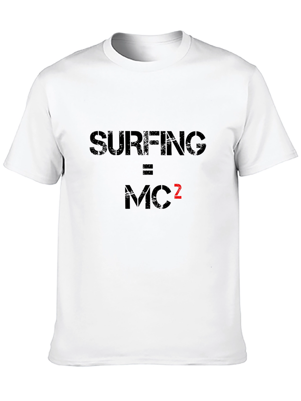 Surfing Equals MC Squared Black Tee