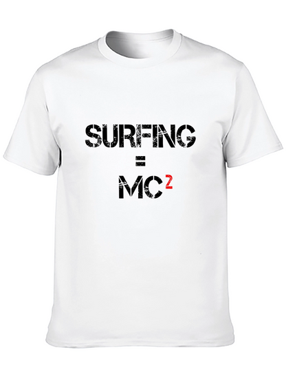 Surfing Equals MC Squared Black Tee
