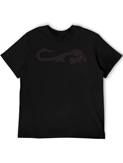 Mens Dragon Graphic T-Shirt - Black