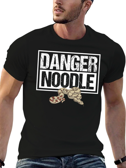 Danger Noodle Snake T-Shirt - Funny Reptile Tee