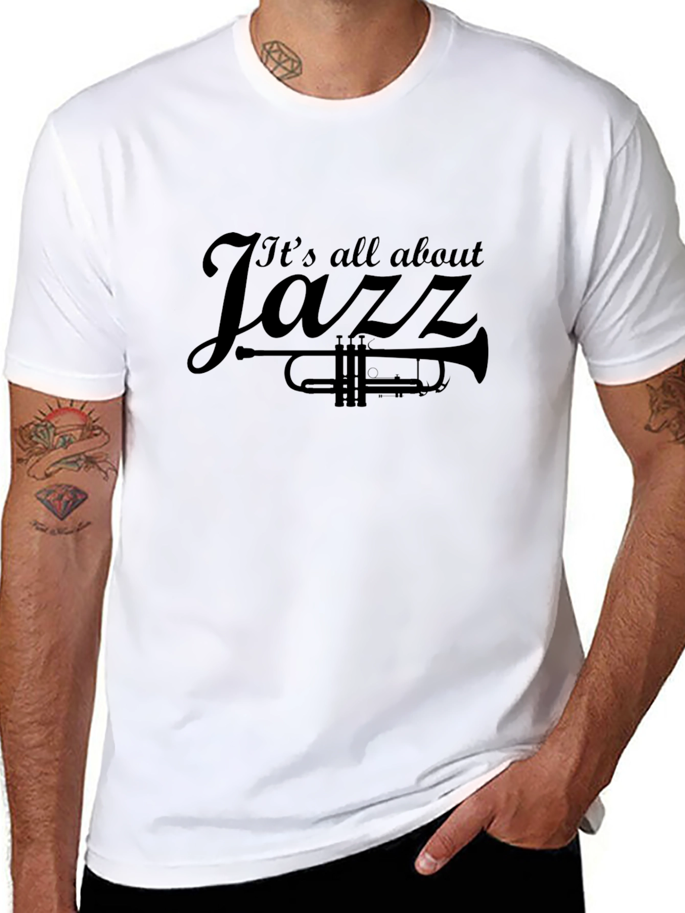 Its All About Jazz Black T-Shirt
