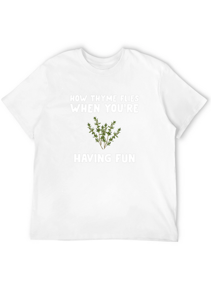How Thyme Flies T-Shirt - Funny Herb Pun Tee