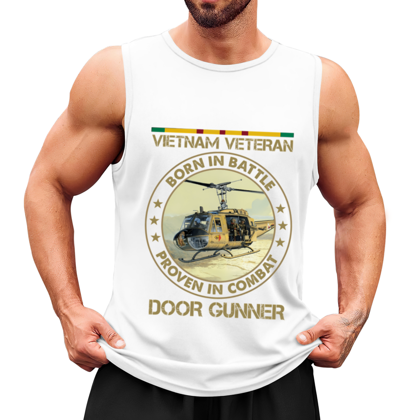 Vietnam Veteran Door Gunner Huey Helicopter Tank