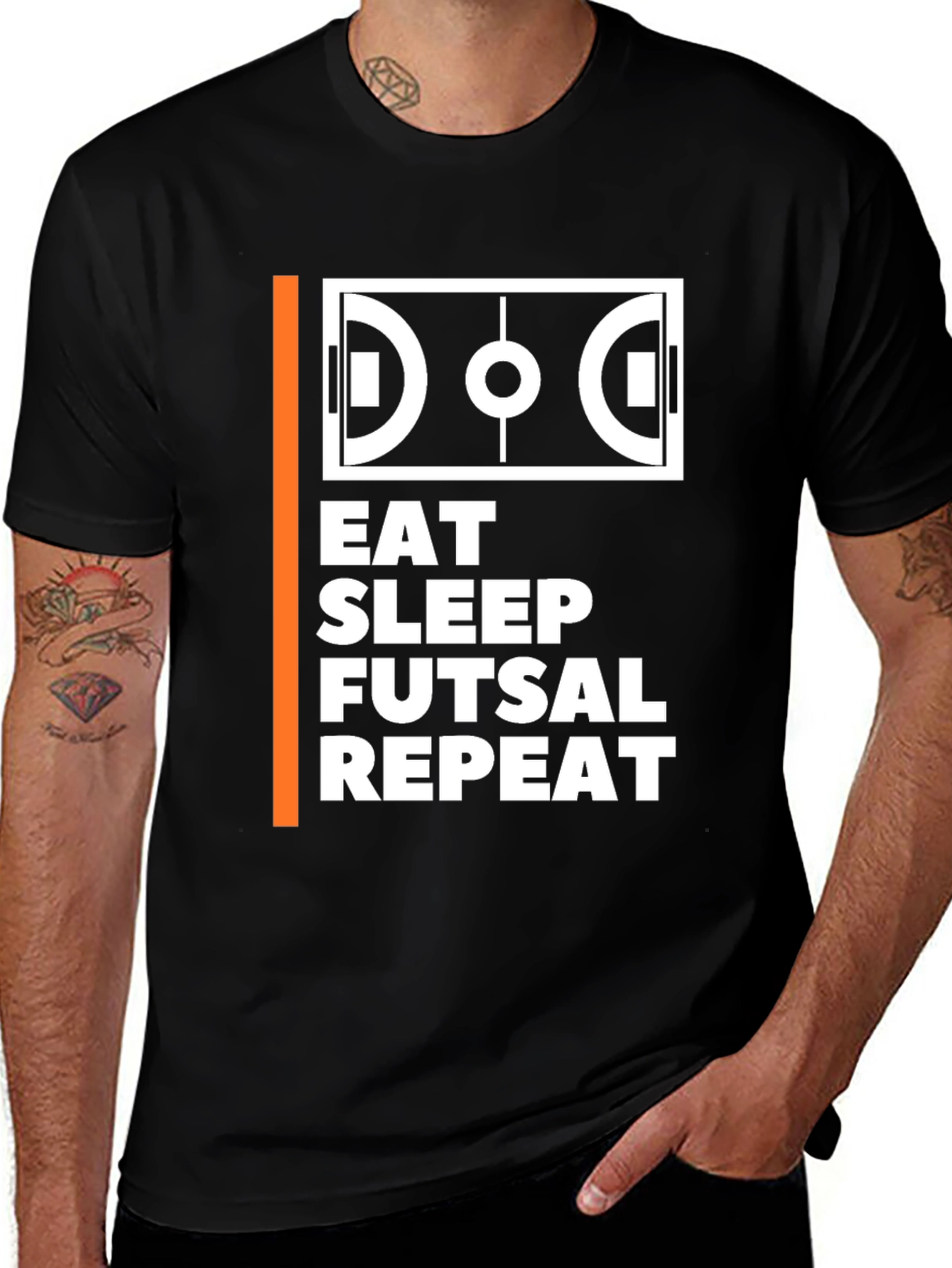 Eat Sleep Futsal Repeat T-Shirt
