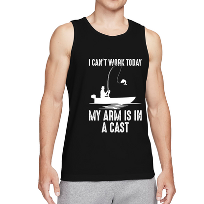 I Can¡¯t Work Today Fishing Pun Angler Tank Top