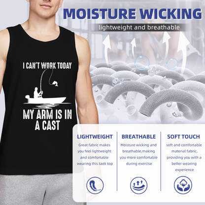 I Can¡¯t Work Today Fishing Pun Angler Tank Top