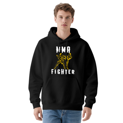 MMA Fighter Muay Thai Boxing Graphic Red Hoodie, Comfortable Unisex Daily Pullover