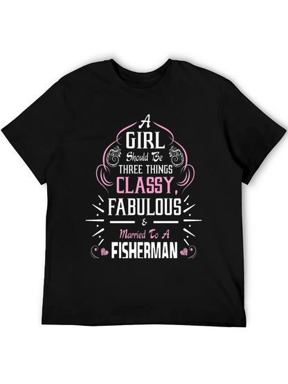 Classy Fisherman Wife Graphic Tee
