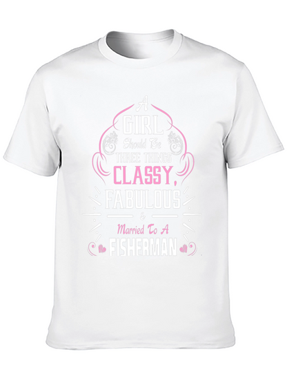 Classy Fisherman Wife Graphic Tee