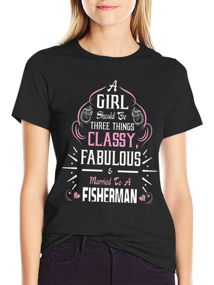 Classy Fisherman Wife Graphic Tee