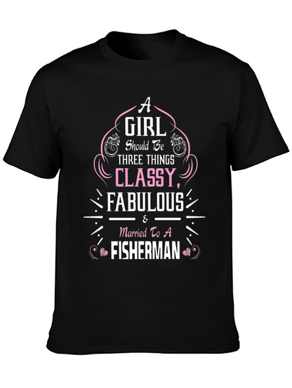 Classy Fisherman Wife Graphic Tee