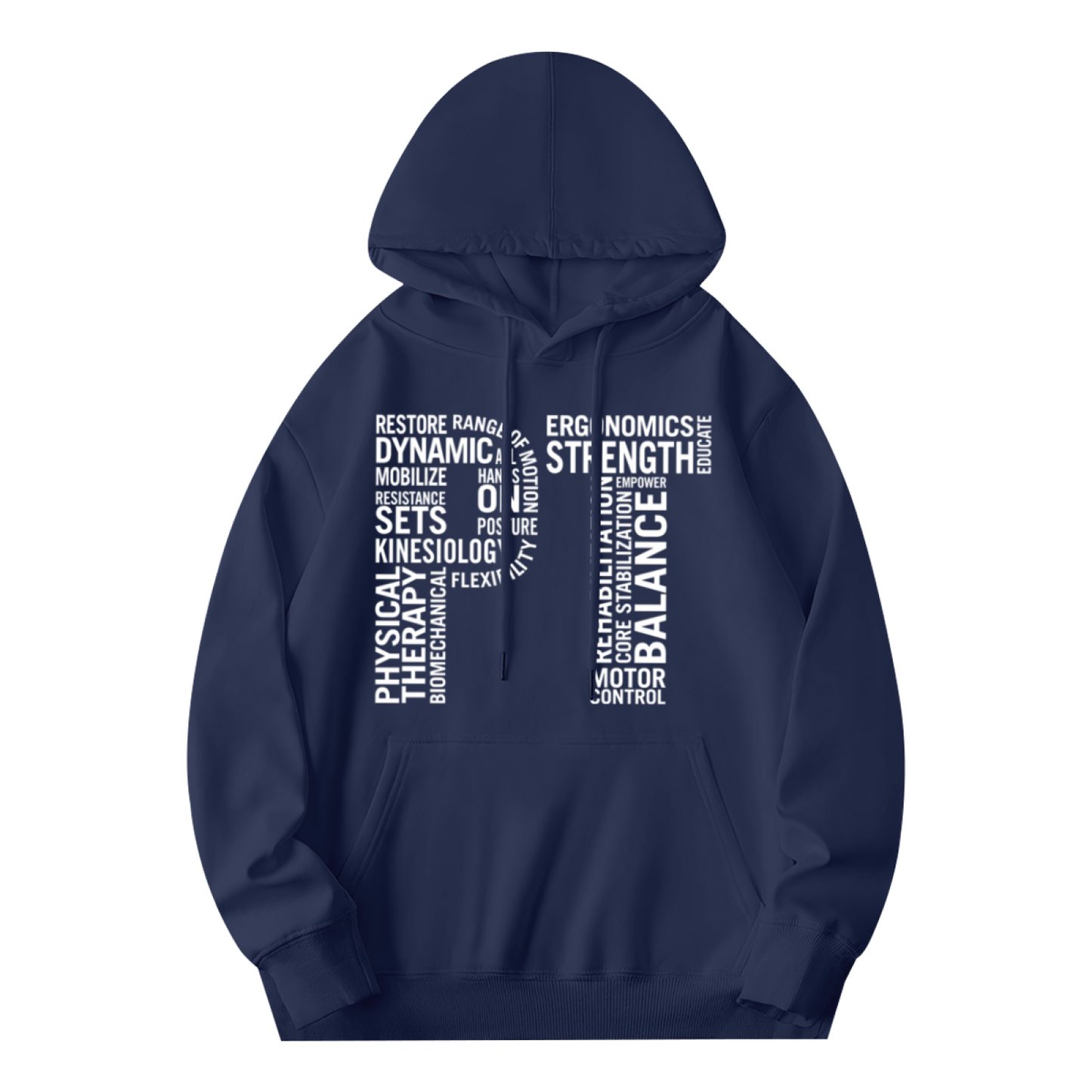 Physical Therapy Word Cloud Unisex Hoodie, All-Day Relax Fit