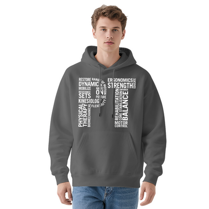 Physical Therapy Word Cloud Unisex Hoodie, All-Day Relax Fit