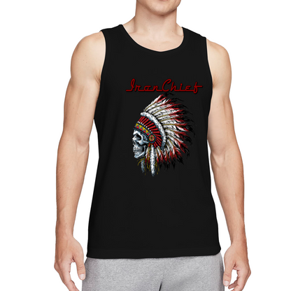 Iron Chief Native American Skull Headdress Tank