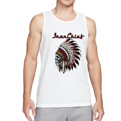 Iron Chief Native American Skull Headdress Tank