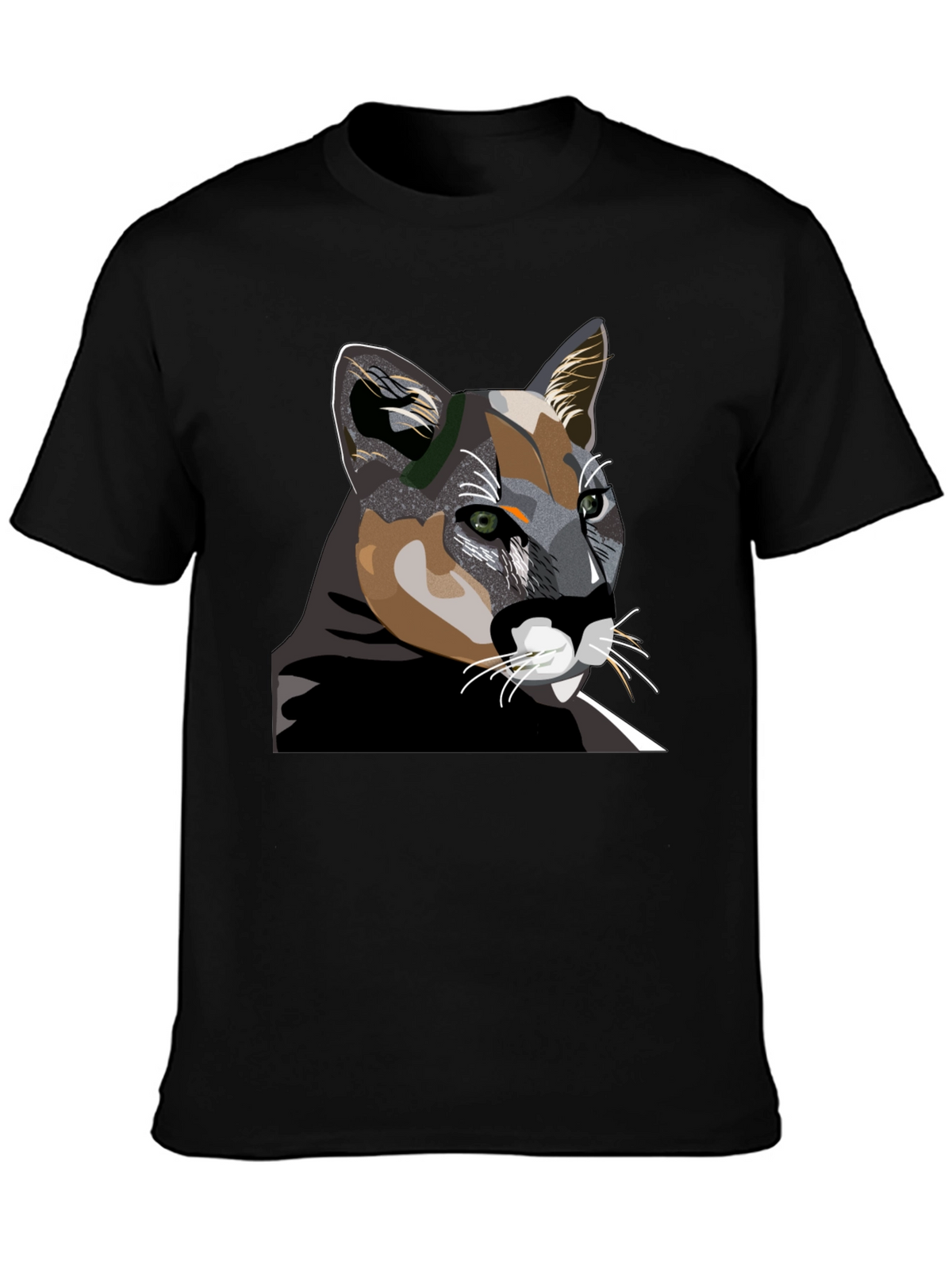 Cool Cat Graphic T-Shirt - Black Cotton Tee