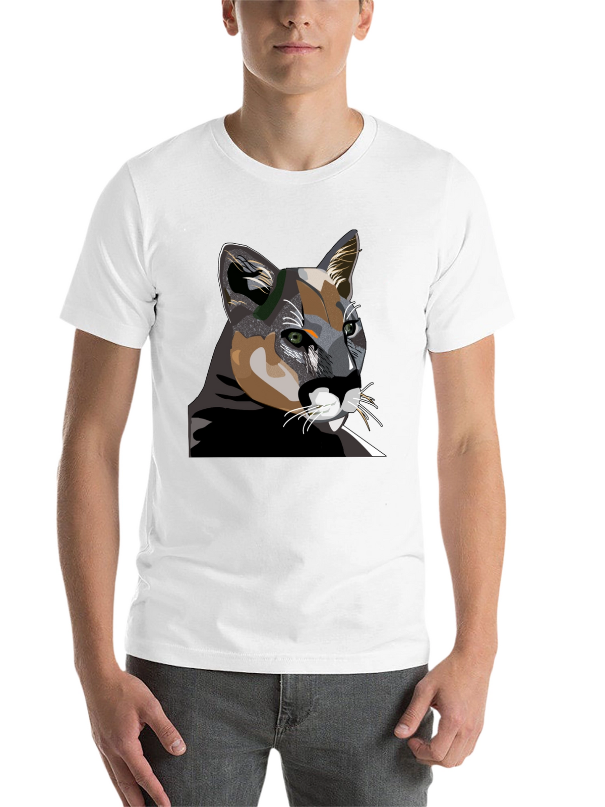 Cool Cat Graphic T-Shirt - Black Cotton Tee