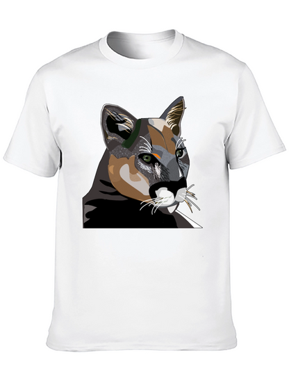 Cool Cat Graphic T-Shirt - Black Cotton Tee