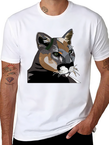 Cool Cat Graphic T-Shirt - Black Cotton Tee