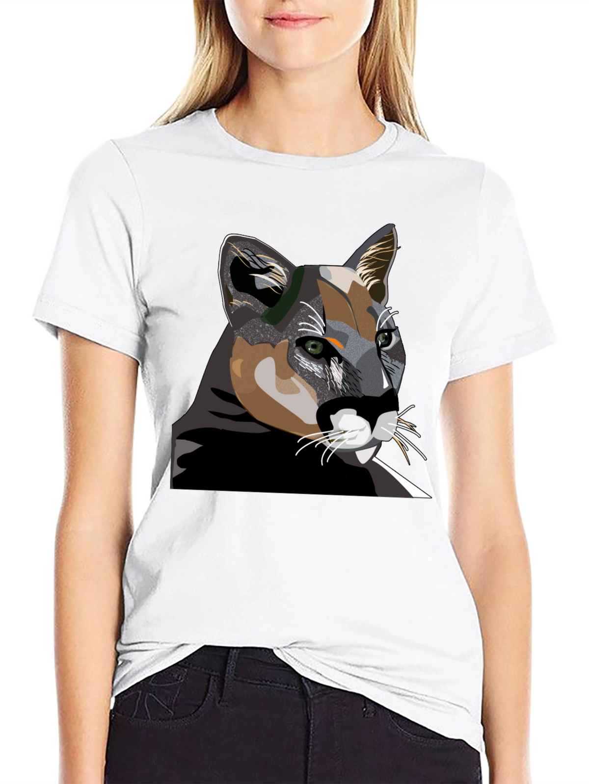 Cool Cat Graphic T-Shirt - Black Cotton Tee