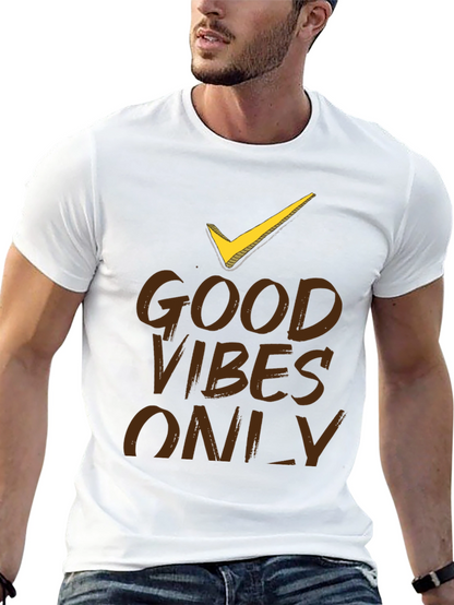 Good Vibes Only Black Graphic T-Shirt