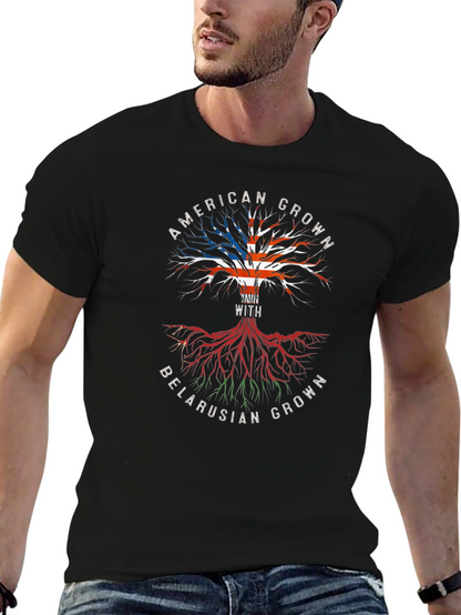 American & Belarusian Roots T-Shirt