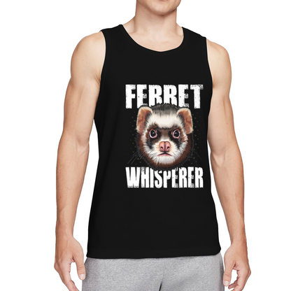 Ferret Whisperer Retro Distressed Ferret Lover Men Tank