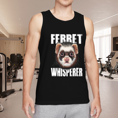 Ferret Whisperer Retro Distressed Ferret Lover Men Tank