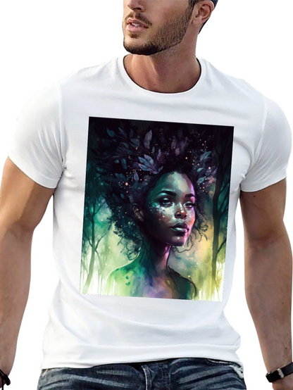 Nature Spirit Graphic Tee - Unisex Black T-Shirt