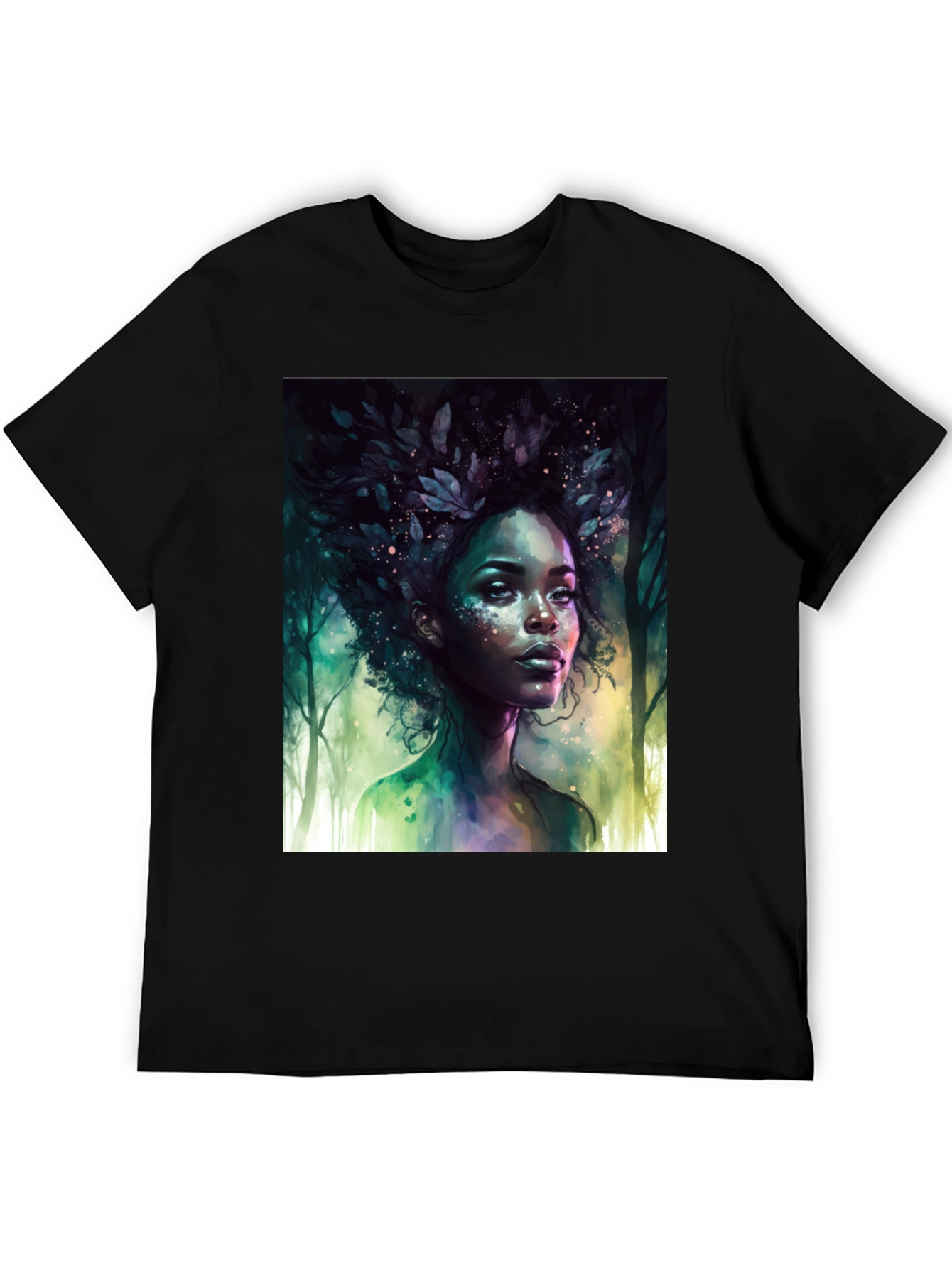 Nature Spirit Graphic Tee - Unisex Black T-Shirt