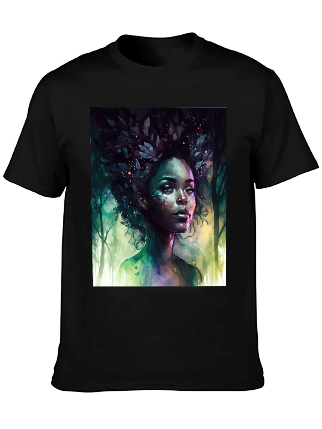 Nature Spirit Graphic Tee - Unisex Black T-Shirt