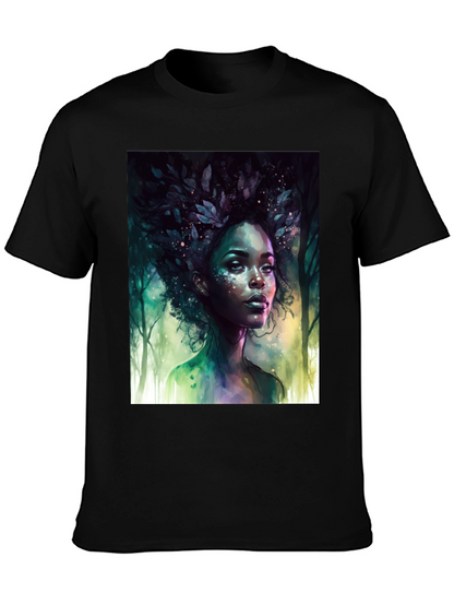 Nature Spirit Graphic Tee - Unisex Black T-Shirt