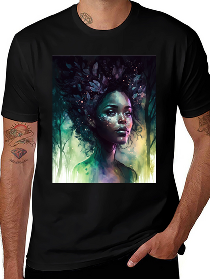 Nature Spirit Graphic Tee - Unisex Black T-Shirt