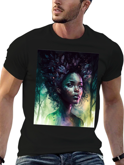 Nature Spirit Graphic Tee - Unisex Black T-Shirt