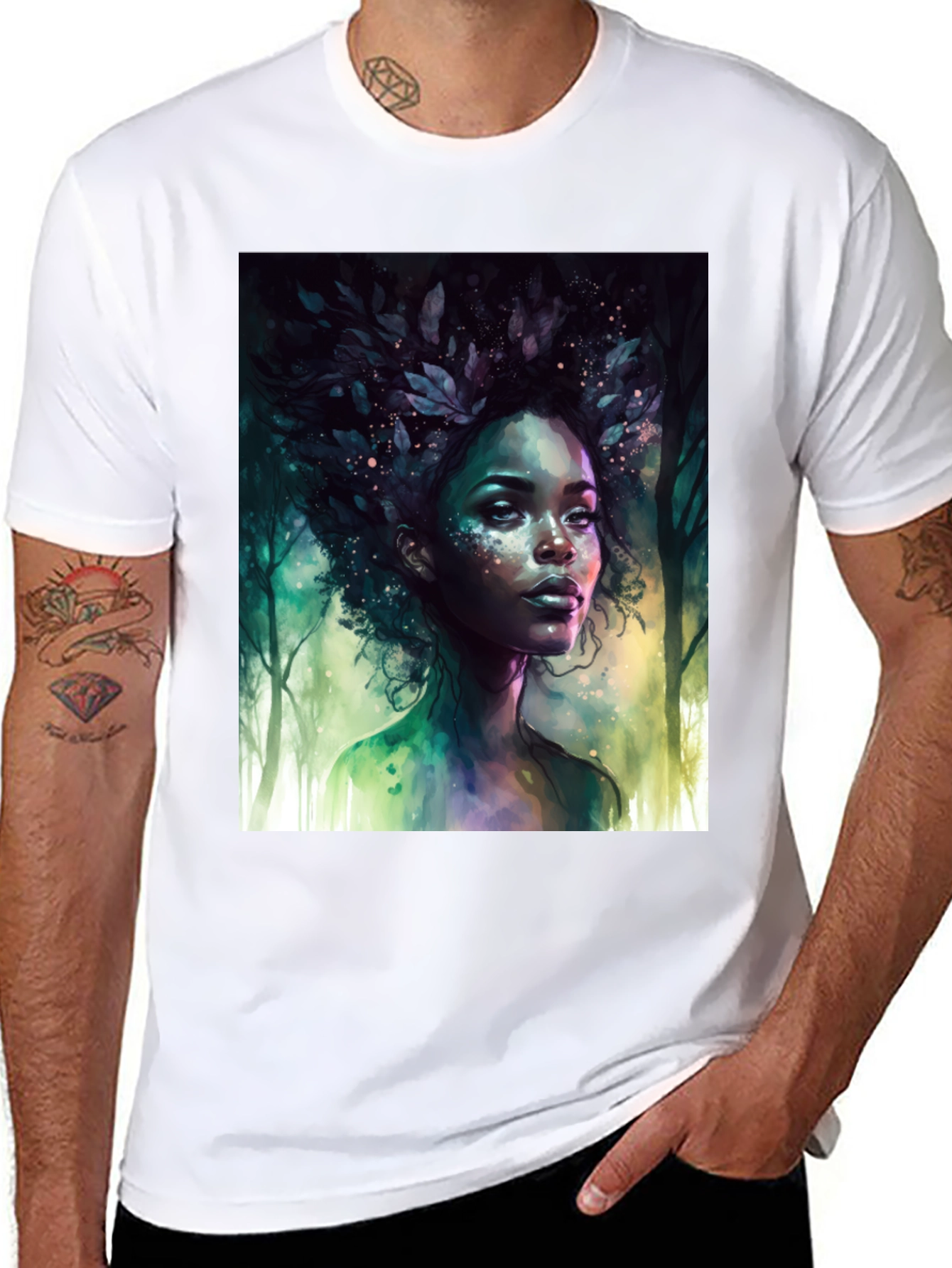 Nature Spirit Graphic Tee - Unisex Black T-Shirt