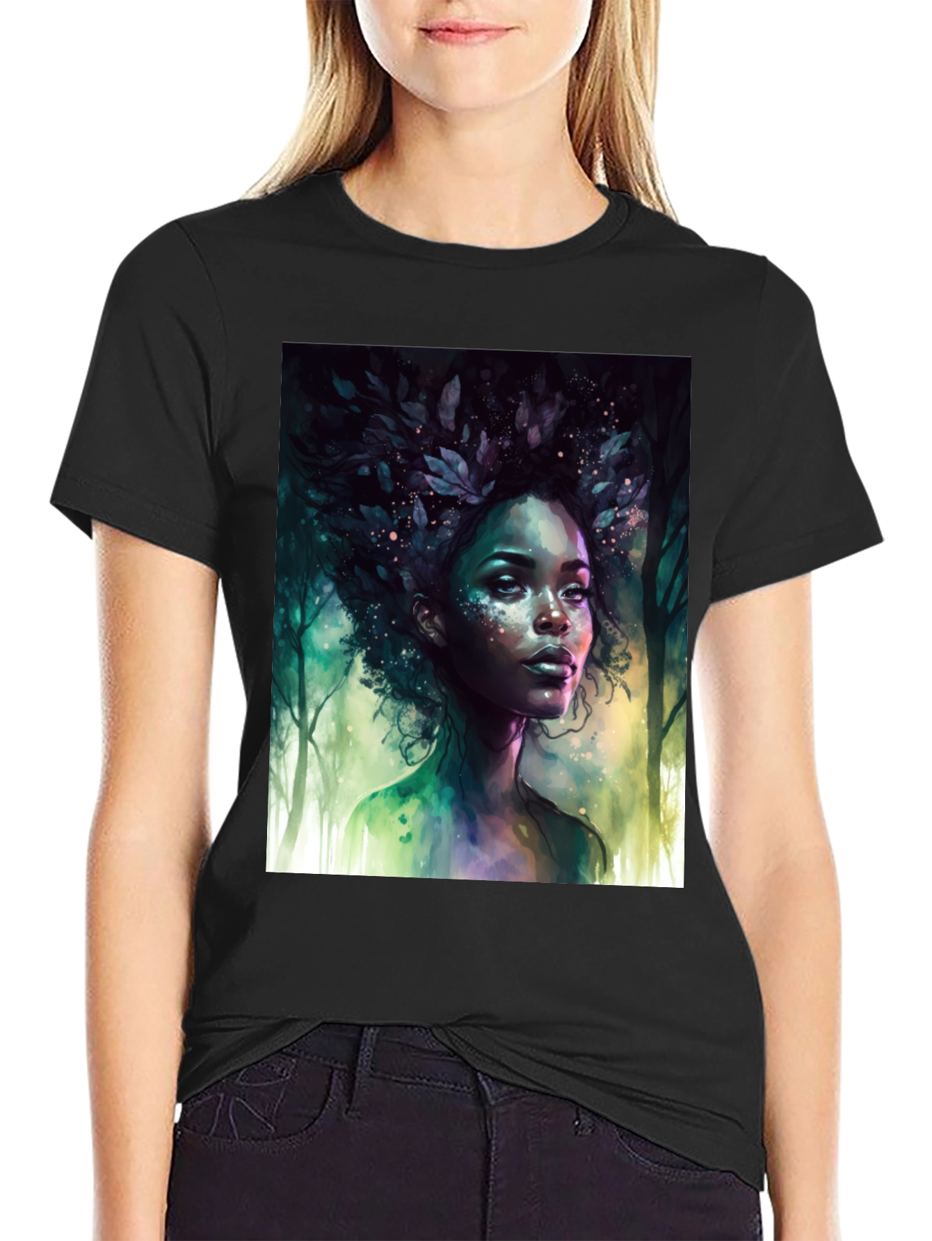 Nature Spirit Graphic Tee - Unisex Black T-Shirt