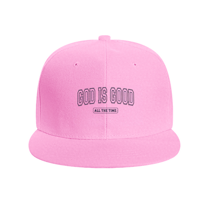 Faith God Is Good All The Time White Religious Snapback Hat