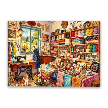 Lovely Old?Fashioned European Market Street Floral Life Scene Jigsaw Puzzle (300/500/1000pcs)