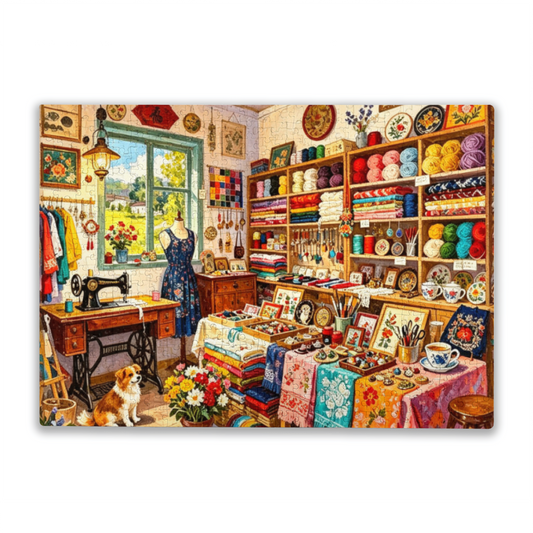 Lovely Old?Fashioned European Market Street Floral Life Scene Jigsaw Puzzle (300/500/1000pcs)