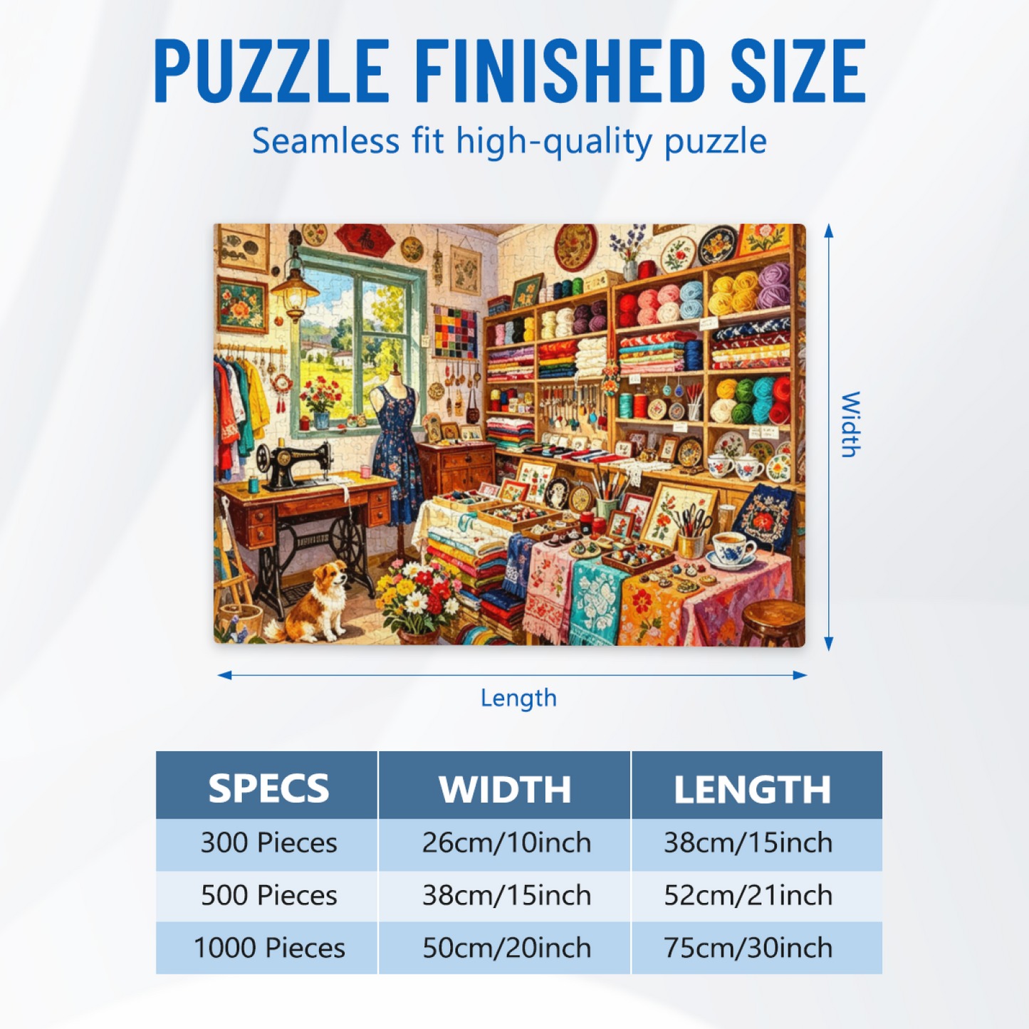 Lovely Old?Fashioned European Market Street Floral Life Scene Jigsaw Puzzle (300/500/1000pcs)