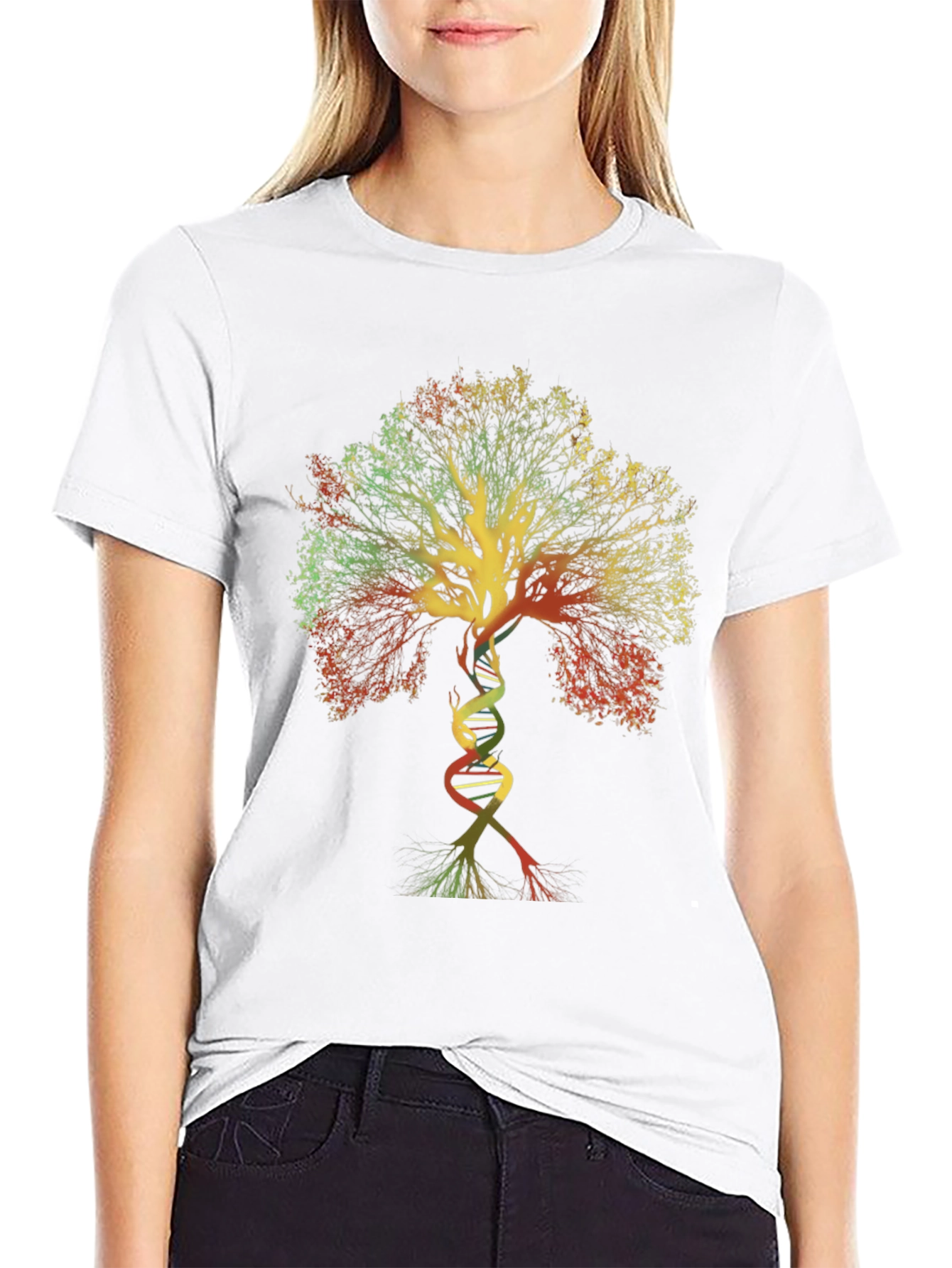 DNA Tree of Life Graphic Tee - Black