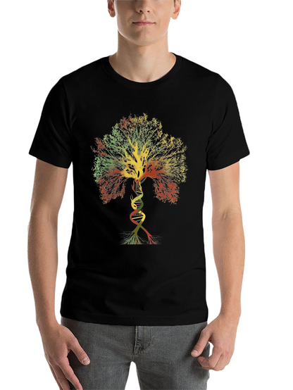 DNA Tree of Life Graphic Tee - Black