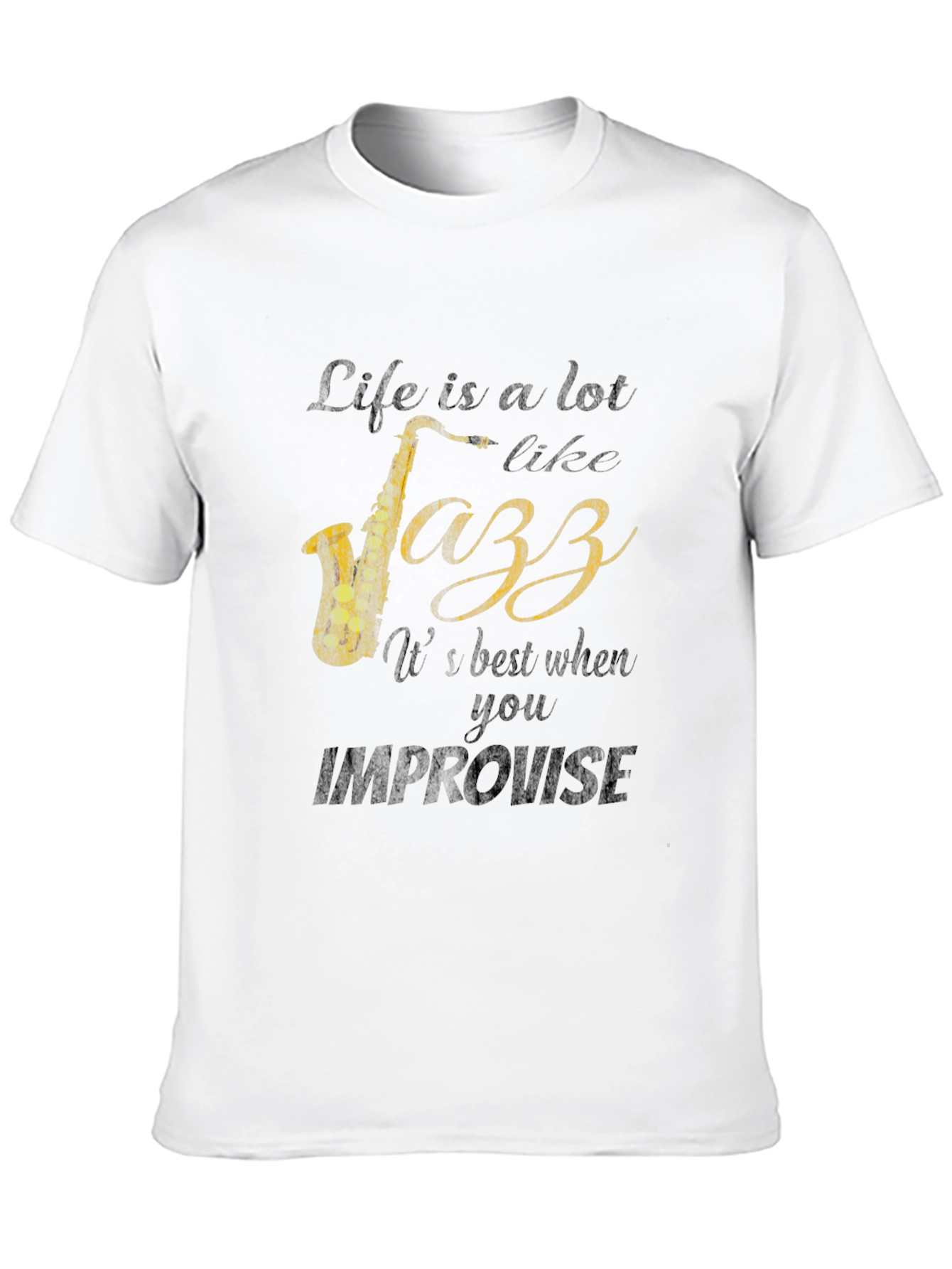 Jazz Life Graphic T-Shirt - Improvise Style