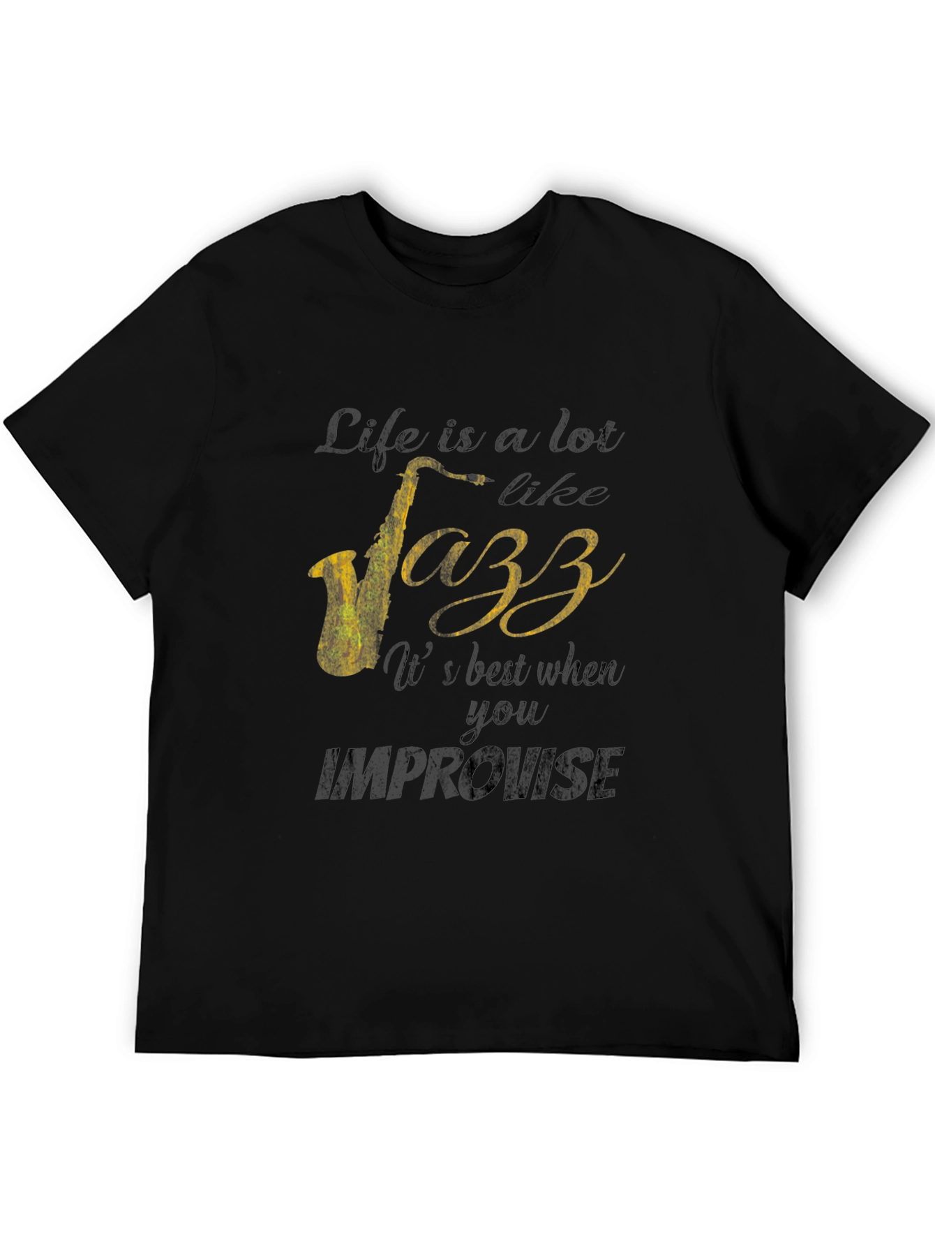 Jazz Life Graphic T-Shirt - Improvise Style