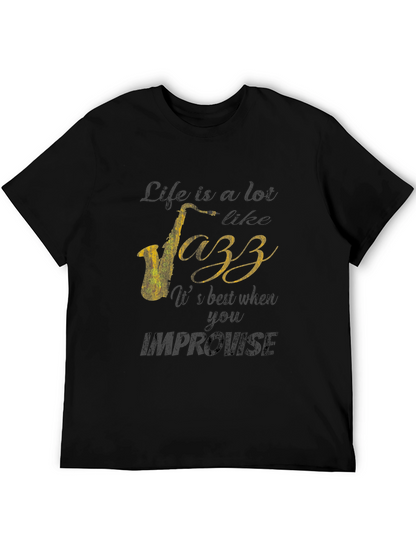 Jazz Life Graphic T-Shirt - Improvise Style