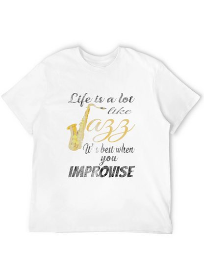 Jazz Life Graphic T-Shirt - Improvise Style