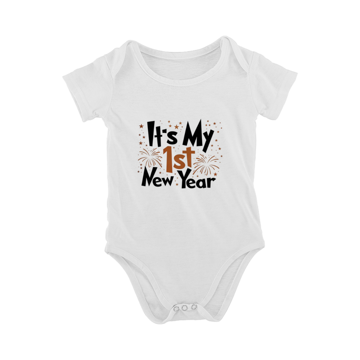 It¡¯s My 1st New Year Fireworks Festive Baby Holiday Bodysuit