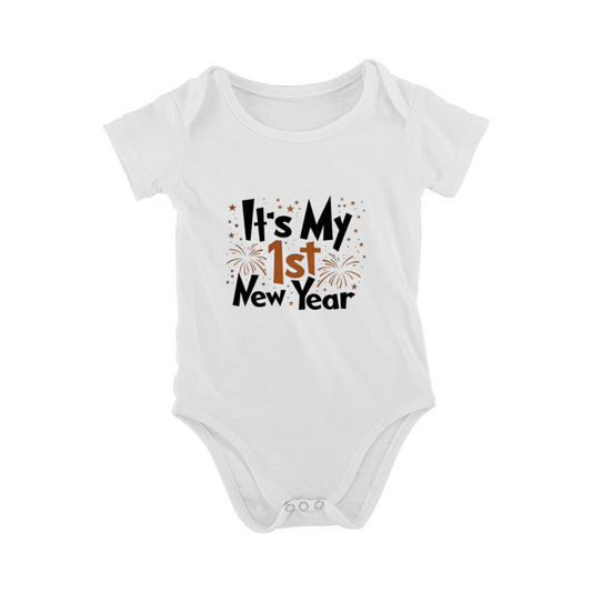 It¡¯s My 1st New Year Fireworks Festive Baby Holiday Bodysuit