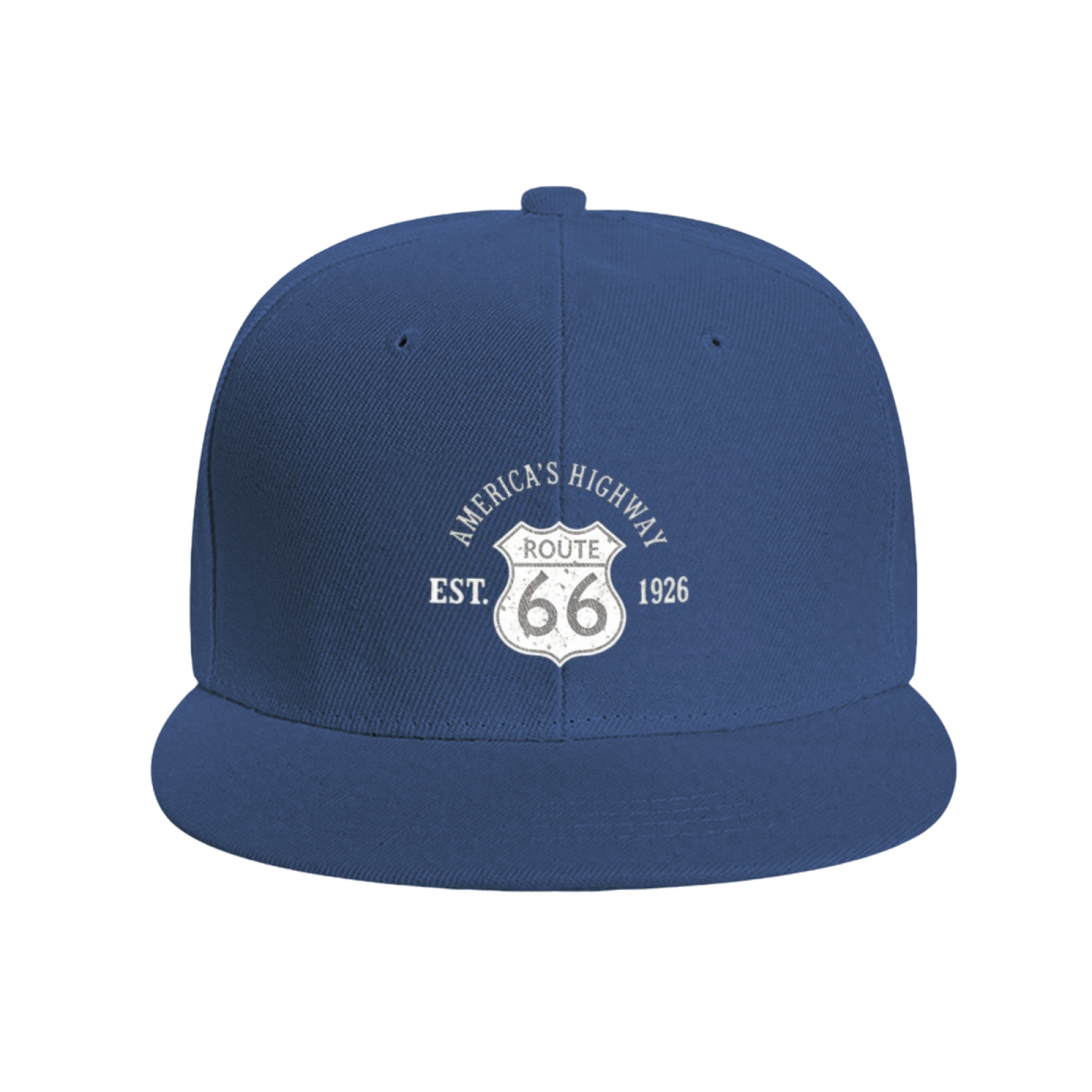 Vintage Route 66 America¡¯s Highway Retro Blue Flat Cap